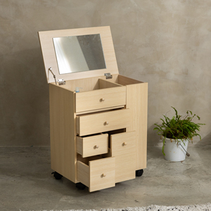 Meuble de chambre à coucher à vendre, armoire à maquillage de bonne qualité avec miroir - Product Image 1