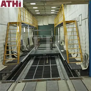 ATHI Brand Q26 Automatic Shot Blasting Room Sand Blasting Booth For Metal Structural Steel Parts And Bus Truck Body