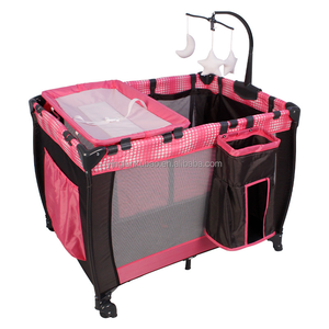 Lit de jeu multifonctionnel et mobile pour bébé, table à langer pliable et portable, berceau pour bébé - Vente en gros - Product Image 1
