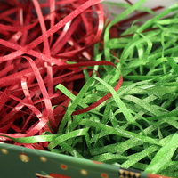 100 g/sac papier artisanal décoratif confettis coupe brillante raphia tissu de remplissage déchiqueté pour emballage et emballage de panier cadeau