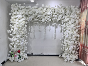 SPR Customized Color Red Silk Rose Peony Hydrangea Arch Flower Wall Decoration for Wedding/Party Backdrop Christmas - Product Image 6