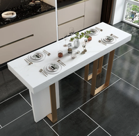Table de bar rectangulaire minimaliste moderne, séparateur de salon