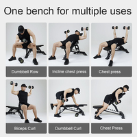 Banc d'haltérophilie réglable multifonctionnel professionnel de style moderne pour le bodybuilding