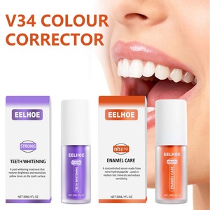 Pasta Dental Blanqueadora <span class=keywords><strong>V34</strong></span> con Sabor a Menta para Adultos, Marca Privada Natural, Empaque en Caja para Uso Doméstico, Corrector de Color, Blanqueamiento Dental - Product Image 4