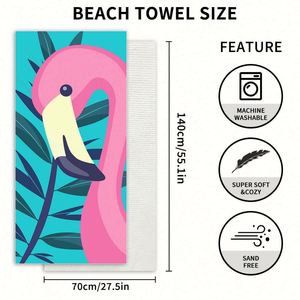 Toalla de Playa de Microfibra de Secado Rápido, Libre de Arena, Ligera y Súper Absorbente para Viajes, Piscina, Natación, Baño, Camping - Product Image 4