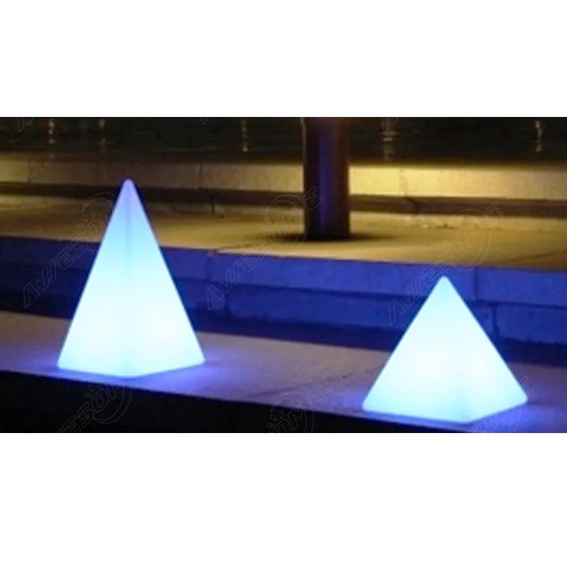 acrylic led pyramid / glow pyramids