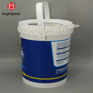 20 Liter Paint Bucket Plastic Round 20 30 Liter Custom Printed Paint Buckets For Sale