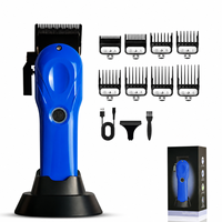 Tondeuse à cheveux avec lame détachable et lavable, moteur sans balais, faible bruit, pour hommes, usage domestique, barbier, toilettage, rasoir électrique
