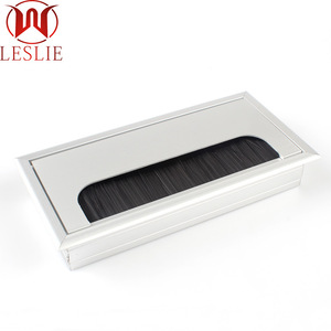 Boîte de gestion de câbles carrée Leslie, noir mat, type à insertion par boulon, boîte de passage de câbles, organisateur de bureau, accessoire de quincaillerie - Product Image 3