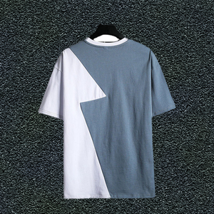 M-3XL kurz-und halb ärmel iges Herren-T-Shirt 100% Baumwolle Vielseitiges lockeres Oberteil für den Sommer 200 Gramm Stricks toff Neue Kollektion - Product Image 4