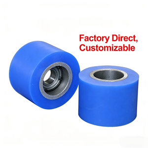 Rouleau en nylon robuste de 60 mm et 80 mm pour <span class=keywords><strong>porte</strong></span> coulissante, résistant aux hautes températures, rouleau de guidage industriel en nylon - Product Image 2