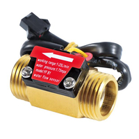 Capteur de débit YF-B1 en acier inoxydable et laiton avec filetage NPT, DN15, à effet Hall, DC5-24V, OEM pour la mesure de l'eau/du liquide/de l'huile