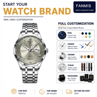 Reloj de Pulsera para Hombre con Correa de Acero Inoxidable, Nuevo, Casual, de Cuarzo, con Visión Nocturna, Resistente al Agua