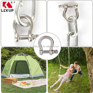 Manille à arceau robuste en acier inoxydable 304 antirouille, 3/8 pouce (10 mm), boucle <span class=keywords><strong>de</strong></span> chaîne, <span class=keywords><strong>pince</strong></span> <span class=keywords><strong>de</strong></span> levage pour bateau et usage domestique - Product Image 6