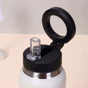 316 Stainless Steel Insulated Water Bottle Pop-Up Lid Portable Thermal Bottle <b>Large</b> Capacity Food Grade Travel Mug - Product Image 6