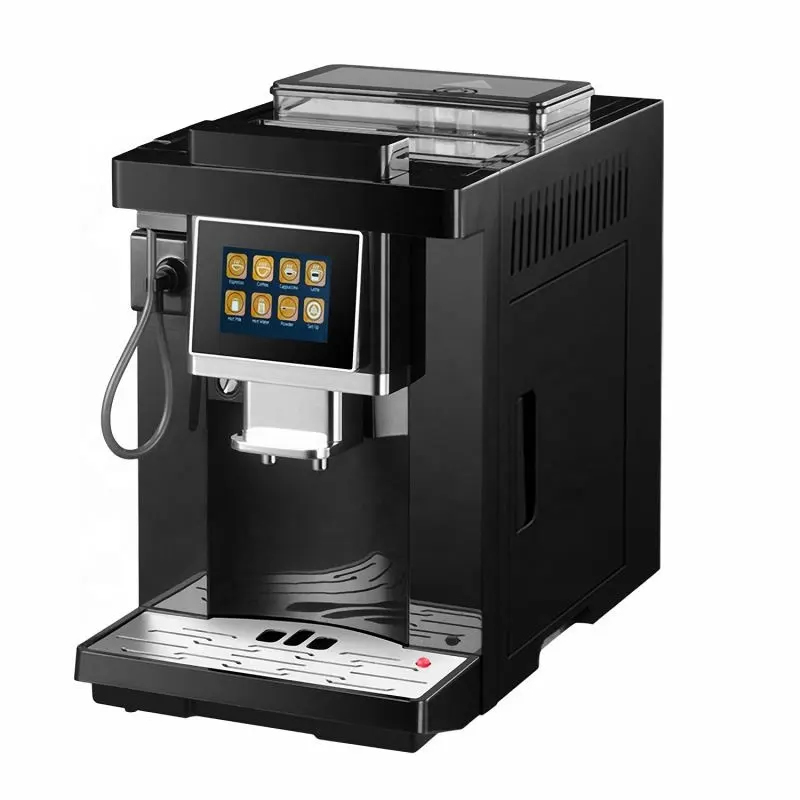 듀얼 보일러가있는 터치 스크린 전기 자동 터키 메이커 그라인더 에스프레소 커피 머신