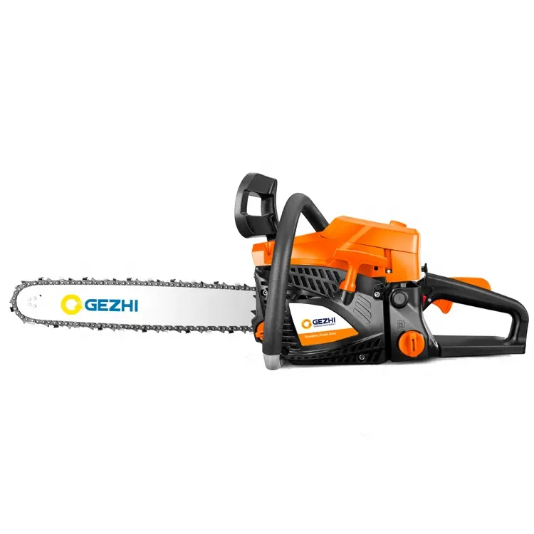 Besar Power Bensin 60cc Chain Saw 2 Stroke untuk Memotong Kayu CE EMC GS