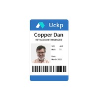 Carte fine blanche NFC 125 kHz Proximity ID 13,56 MHz IC pour carte d'identité du personnel et carte d'étudiant pour système de contrôle d'accès