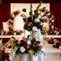 Arrangement floral de luxe pour mariage et événements, centre de table floral, centre de table de mariage