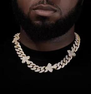 Top Quality Cuban Link <b>Chain</b> VVS Moissanite Diamond gold Cuban Link <b>Chain</b> Miami Hip Hop <b>Fine</b> <b>Chains</b> Necklaces - Product Image 1