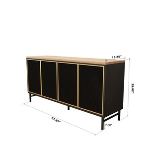 <b>Sideboard</b>, wine cabinet, kitchen <b>storage</b>, tea cabinet, household dish cabinet, panel light luxury integrated living room - Product Image 4