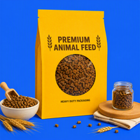 Sacs d'alimentation animale personnalisés imprimés sur mesure, emballage robuste, vente en gros