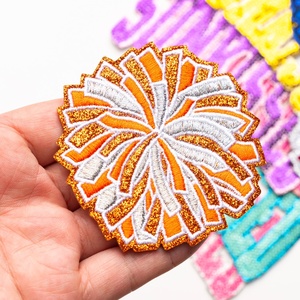 Parche Termoadhesivo de Lentejuelas para Pompones de Animadoras, Parche Bordado de Pompones Deportivos, Parche Bordado con Brillo <span class=keywords><strong>Darlin</strong></span> - Product Image 2