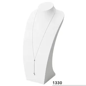 Caja de joyería de terciopelo de exhibición de tienda minorista de madera de alta calidad - Product Image 3