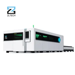 Jinan Penjualan Pabrik Daya Tinggi Mesin Pemotong Laser Penutup Penuh Pemasok Mesin Industri Cnc Pemotong Laser Serat 8KW 6KW