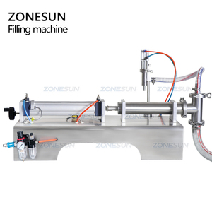 ZONESUN ZS-YT1 <span class=keywords><strong>Piston</strong></span> Pneumatique Remplisseur Liquide Shampooing Gel Eau Vin Lait Jus De Vinaigre <span class=keywords><strong>à</strong></span> L'huile De <span class=keywords><strong>Café</strong></span> <span class=keywords><strong>Machine</strong></span> de Remplissage De Boissons - Product Image 5