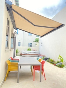 <span class=keywords><strong>Toldo</strong></span> Retráctil Motorizado con Protección UV, Tela Recubierta de PVC, para Balcón, Patio Trasero, <span class=keywords><strong>Terraza</strong></span>, Villa, Área de Recreo al Aire Libre - Product Image 3