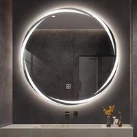 Miroir de salle de bain LED moderne tendance OEM ODM avec éclairage, capteur tactile intelligent, anti-buée et haut-parleur Bluetooth pour salon