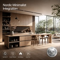 Lemari Dapur Stainless Steel Mewah Kabinet Dapur Modular Set Perabot Dapur Minimalis Kustom dengan Wastafel