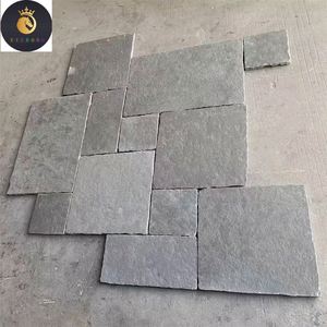 Vente en gros de brique murale en pierre calcaire bleue grise dégringolée Antique 300X300 600X300 - Product Image 4