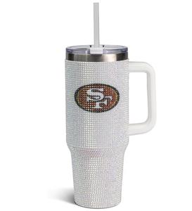 Personalisierter Philadelphia Eagles Bling Isolierbecher Reisebecher Game Day <span class=keywords><strong>Tumbler</strong></span> 40oz mit Strohhalm-Deckel Büro Auto Kaffeebecher - Product Image 3