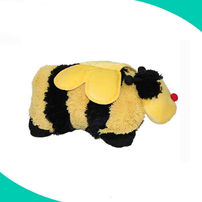 Usine Personnalisée En Peluche En Forme D'animal Abeille Oreiller avec Étiquette Privée