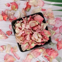 Pétales de rose secs avec pétales de pétales, pièces, couleur or, blanc, pour la salle de bain, vente en gros en chine