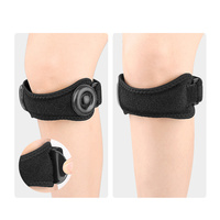 Nouvelle conception de coussinet SEBS détachable pour genouillère de compression, protection du genou en polyester, soutien sportif pour la course et le cyclisme, sangle rotulienne