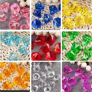Acrylic <b>Beads</b> Round Brilliant Cut 73-74T For Jewelry Making - Product Image 4