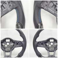 Volant en fibre de carbone couleur personnalisée pour VW Golf 5 6 7 R MK5 MK6 MK7 MK7.5 Gti Polo Passat CC B8 B6