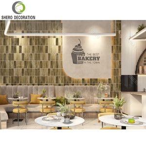 Decoración de panadería boutique, diseño de mostrador de barra de mármol de lujo personalizado, mostrador de exhibición de vidrio para panadería. - Product Image 5