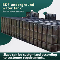 Réservoir d'eau enterré modulaire assemblé BDF anti-corrosion pour les projets d'alimentation en eau municipale et domestique