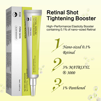 Crema Reafirmante con Retinal Shot de 15 ml, Gel Hidratante Orgánico para Reducir Arrugas, Líneas Finas y Minimizar Poros