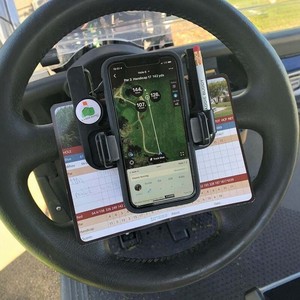 <b>Golf</b> Cart Steering Wheel Phone Holder Scorecard Organizer Portable Plastic Universal Household Daily Necessities - Product Image 1