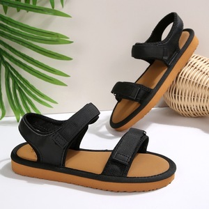Women Summer Hook And Loop Flat <b>Sandals</b> Soft Sole Open Toe Casual Outdoor Beach Ladies Footwear - Product Image 3