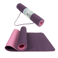 Nouveau Tapis de Yoga TPE Premium Épais Antidérapant Double Couche Écologique Marque Privée avec Impression et Logo Personnalisés, Vente en Gros, Modèle 2026