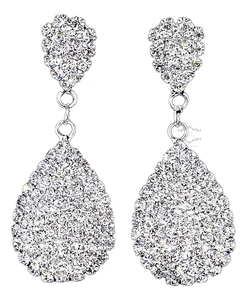 Venta al por mayor todos los pendientes colgantes de moda baratos hechos a mano flor imitación plata oro joyería para mujeres lágrima Bisutería - Product Image 2