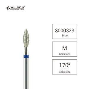 Brocas en forma de llama de 2,7mm, brocas de diamante, herramienta de belleza de uñas de la mejor venta para suavizar rápidamente el área de la cutícula, brocas de uñas de diamante populares - Product Image 2