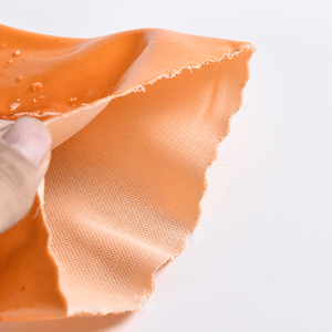 Gants de sécurité industriels imperméables anti-huile et anti-chimiques en PVC orange entièrement enduits de caoutchouc antidérapant de qualité 27 cm 30 cm 35 cm 40 cm - Product Image 5