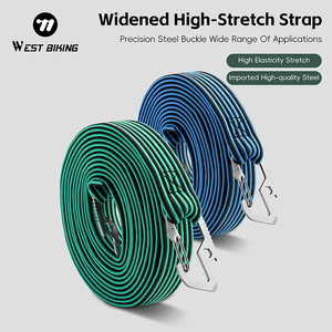Corda de Amarração Traseira Portátil WEST BIKING, Nylon Multicolorido, Alta Elasticidade, Fácil de Usar, para Suporte de Bicicleta e E-<span class=keywords><strong>bike</strong></span> - Product Image 1